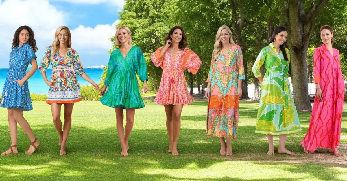Resortwear Dresses. Caftans and Summer Wear