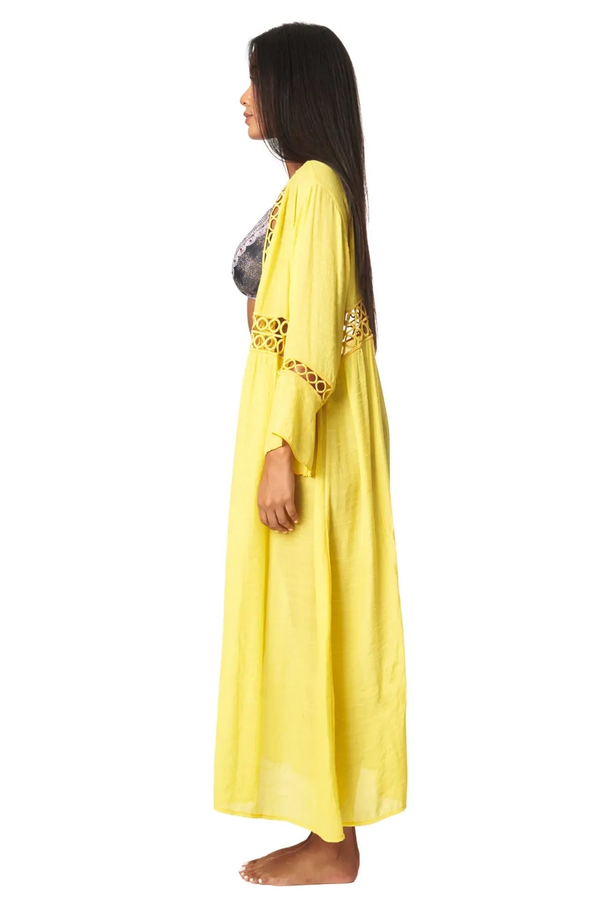 Boho Inspired Beach Maxi Kimono - La Moda Clothing
