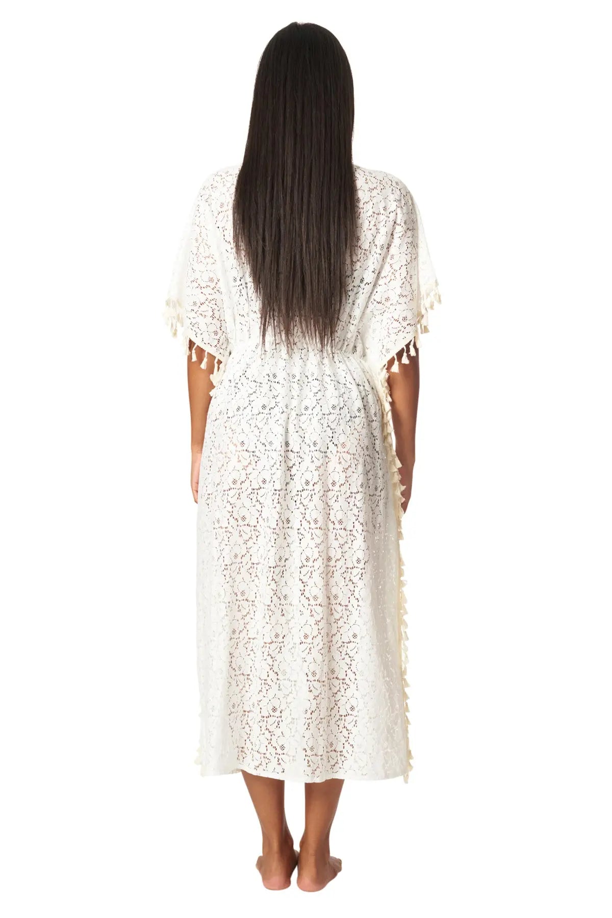 Long Kaftan Beach Cover up - La Moda Clothing