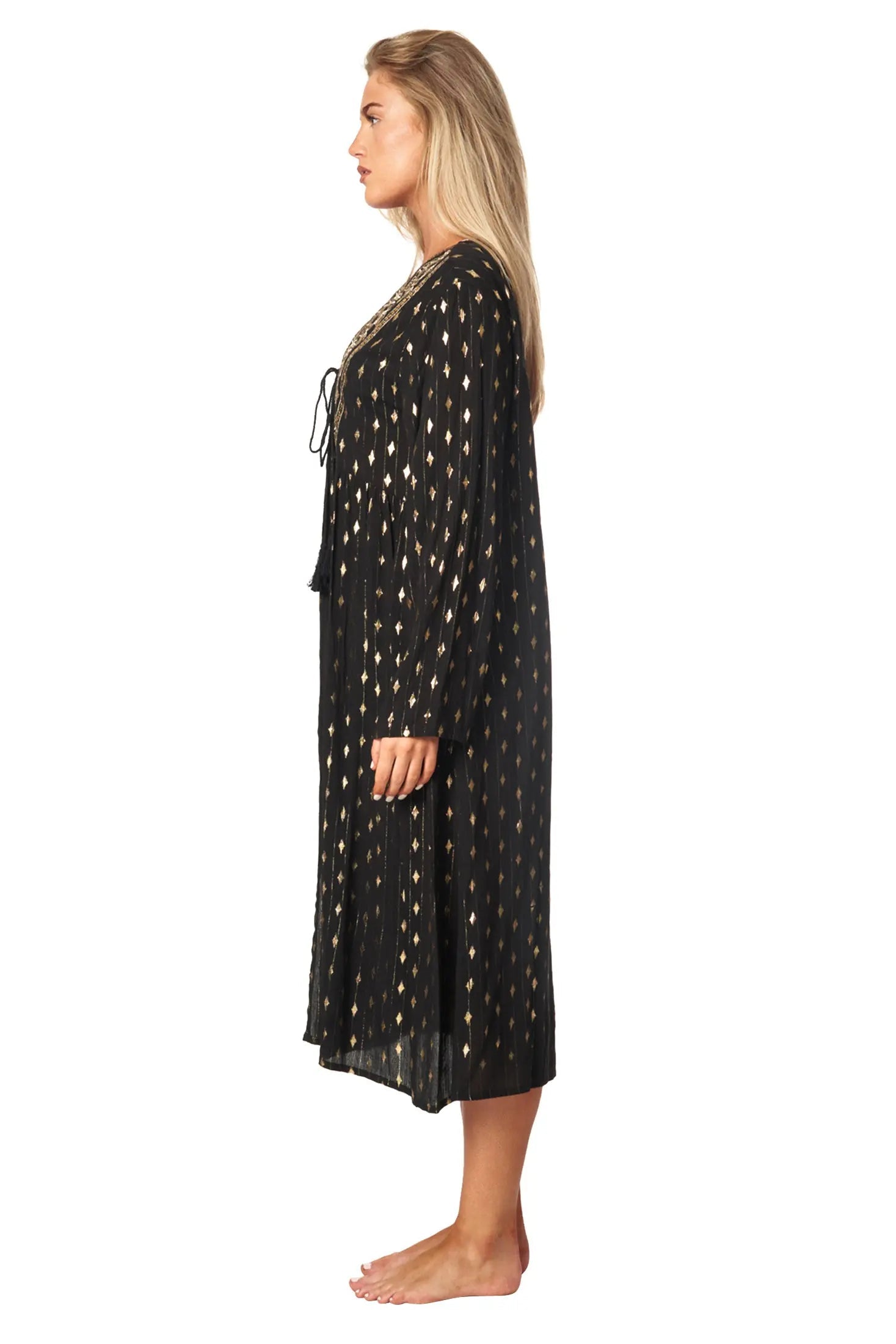 Bohemian Kimono Cover Up | Boho Swimsuit Cover ups - La Moda Clothing