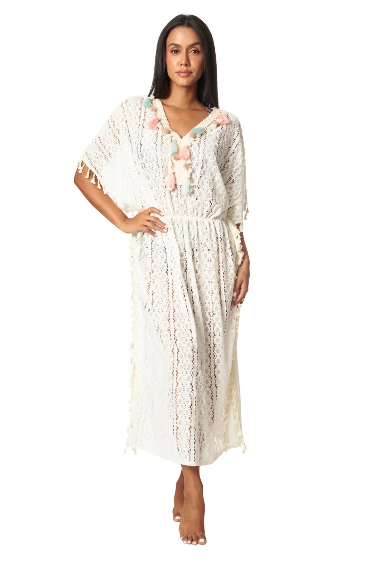 Maxi Lace Kaftan Cover Up La Moda Clothing