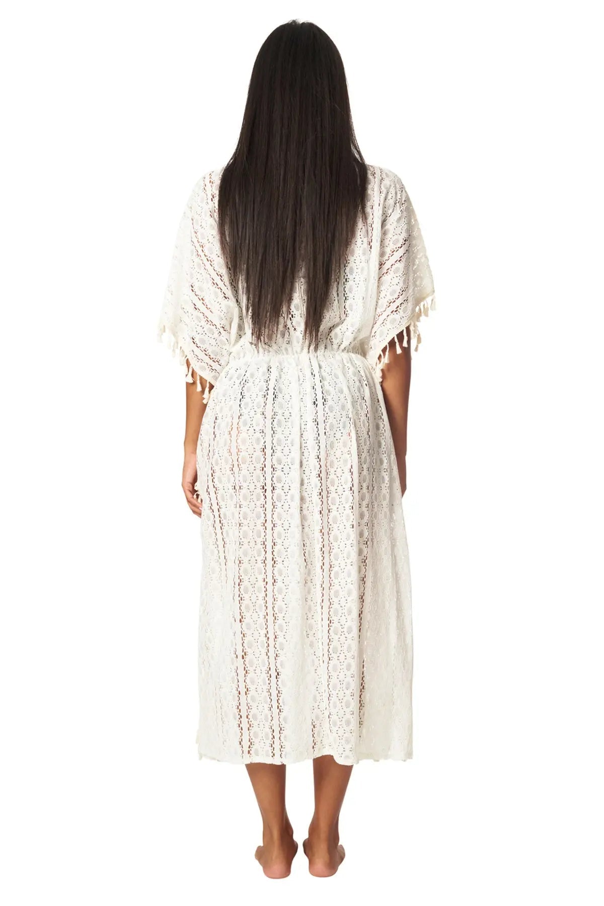 Boho Lace Maxi Kaftan Dress - La Moda Clothing
