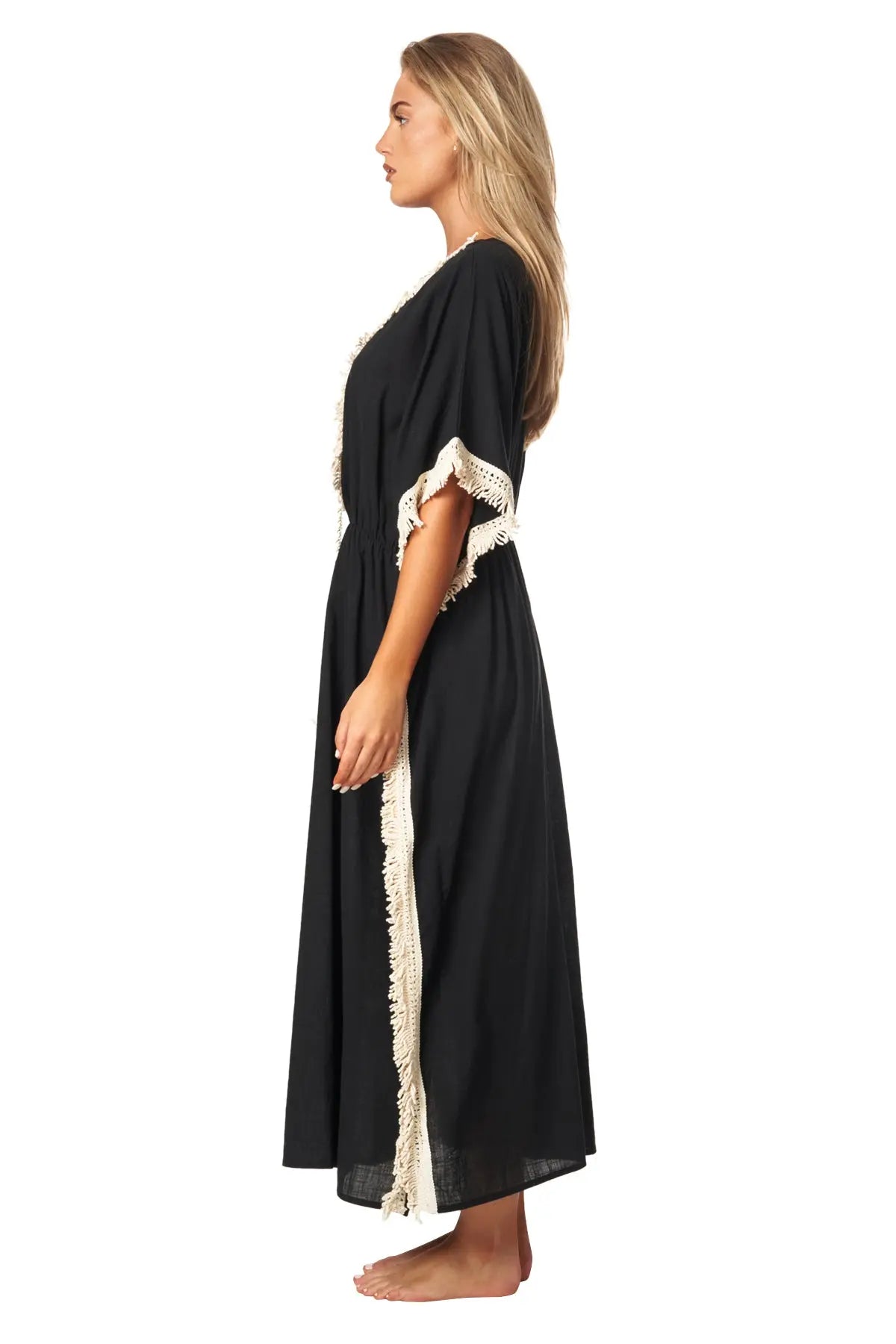 Megan Coverup Maxi Caftan Dress - La Moda Clothing