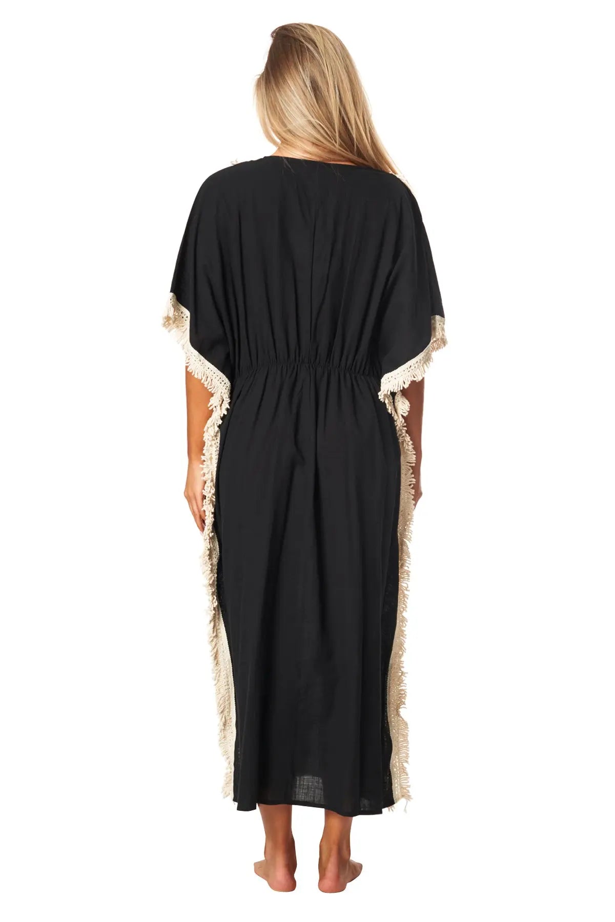 Megan Coverup Maxi Caftan Dress - La Moda Clothing