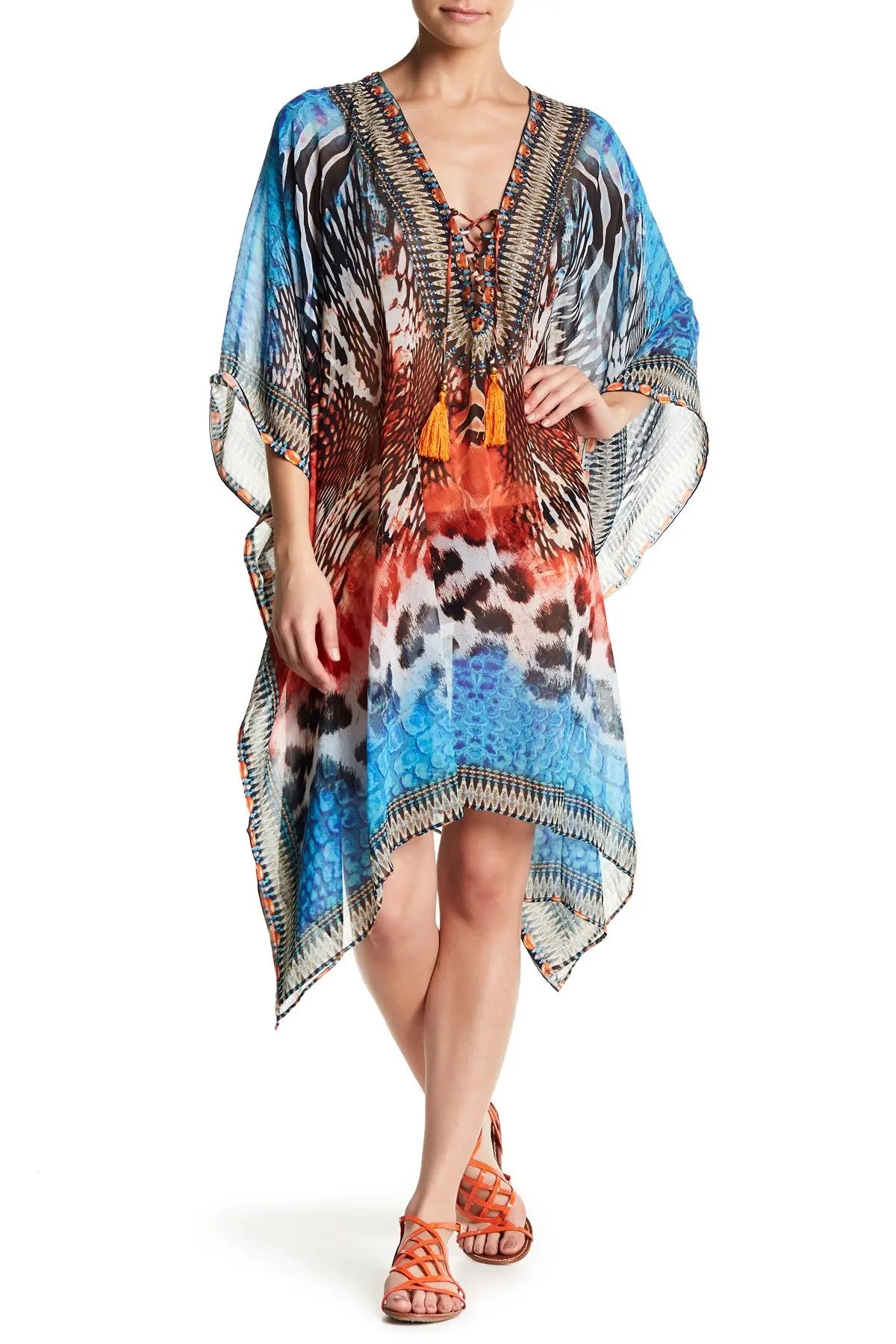Animal Print Kaftan La Moda Clothing