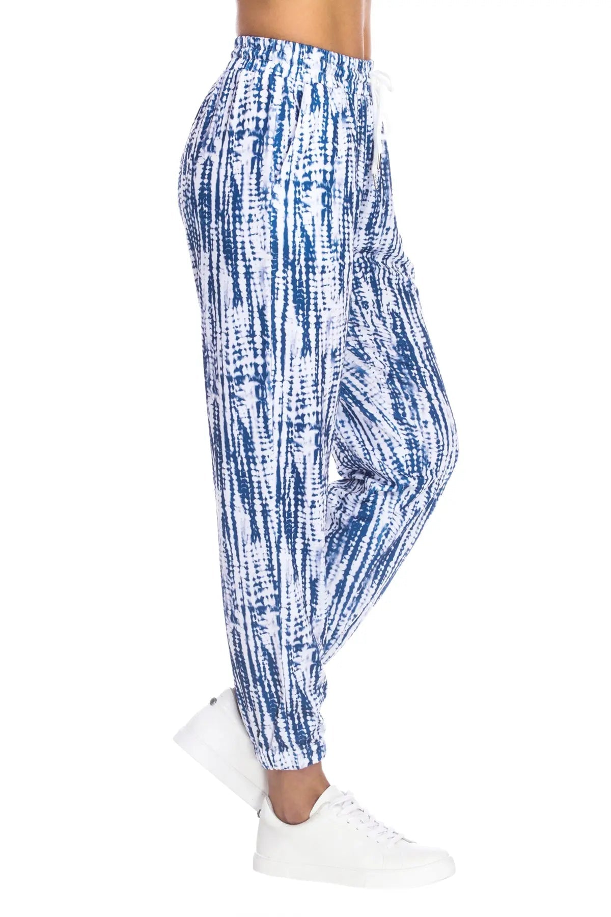 Sporty Tie-Waist Pocket Joggers by Club Moda Loungewear - La Moda Clothing