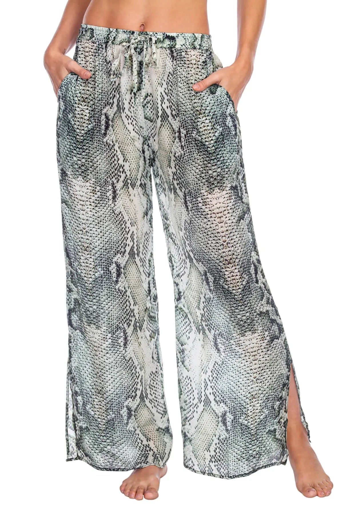 Snake Print Pants La Moda Clothing