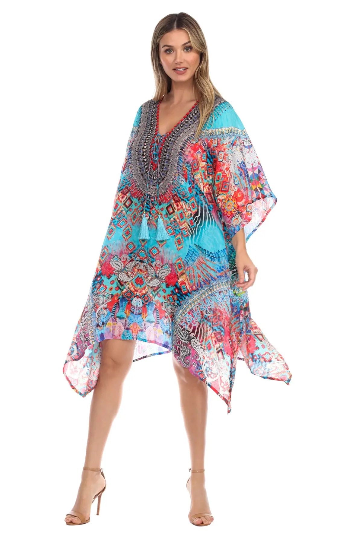 Designer Silk Kaftans - La Moda Clothings