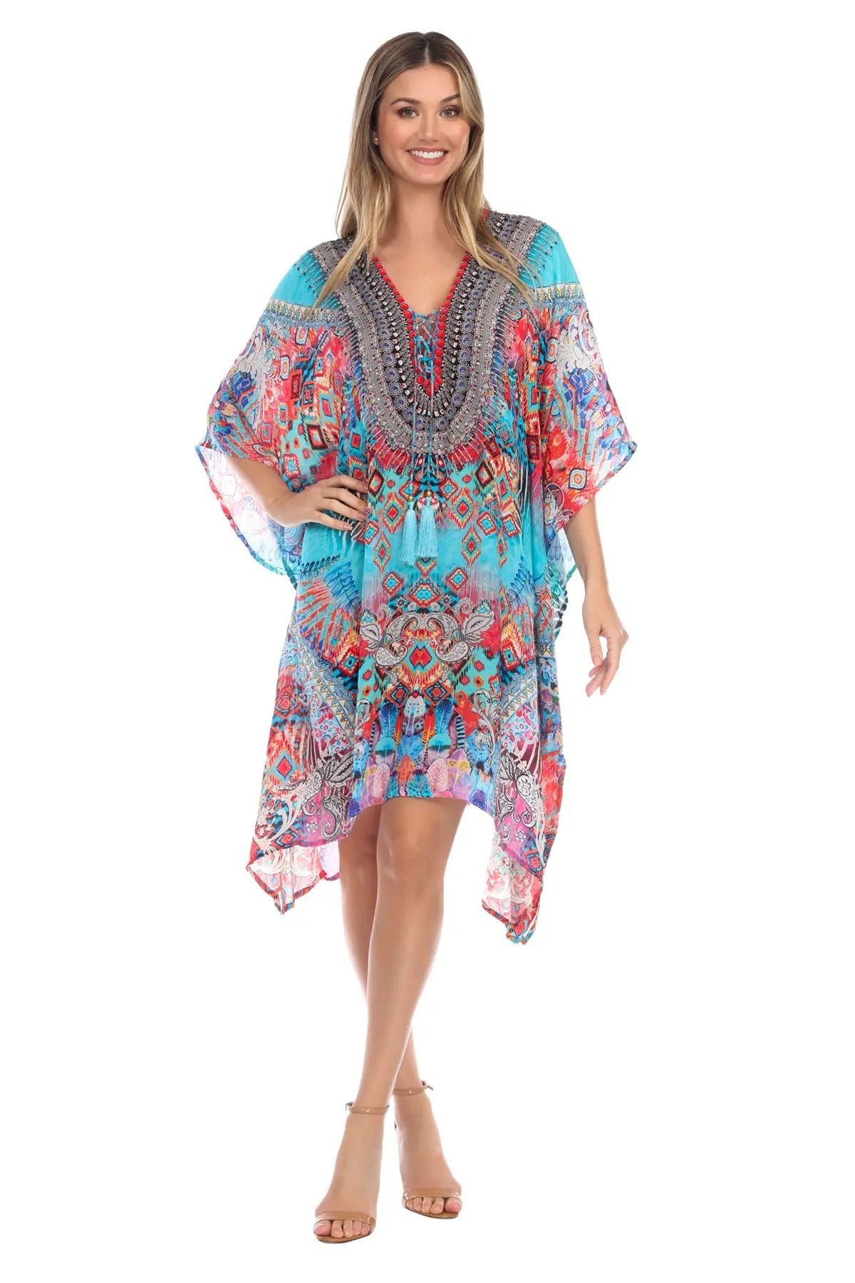 Designer Silk Kaftans La Moda Clothings