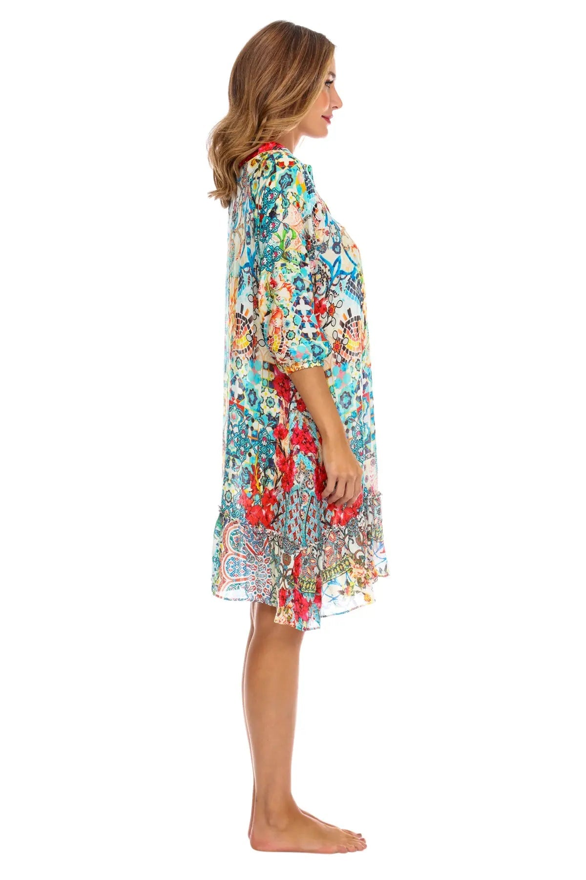 Women Bohemian Vintage Printed Ethnic Style Summer Dress - La Moda Clothings
