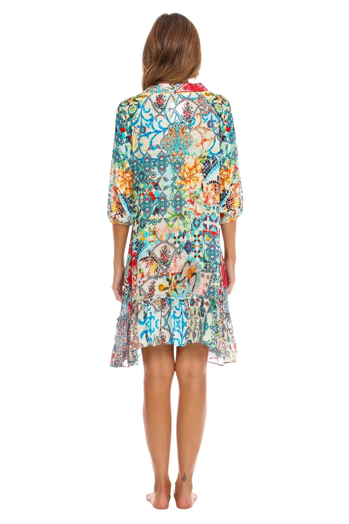 Women Bohemian Vintage Printed Ethnic Style Summer Dress - La Moda Clothings