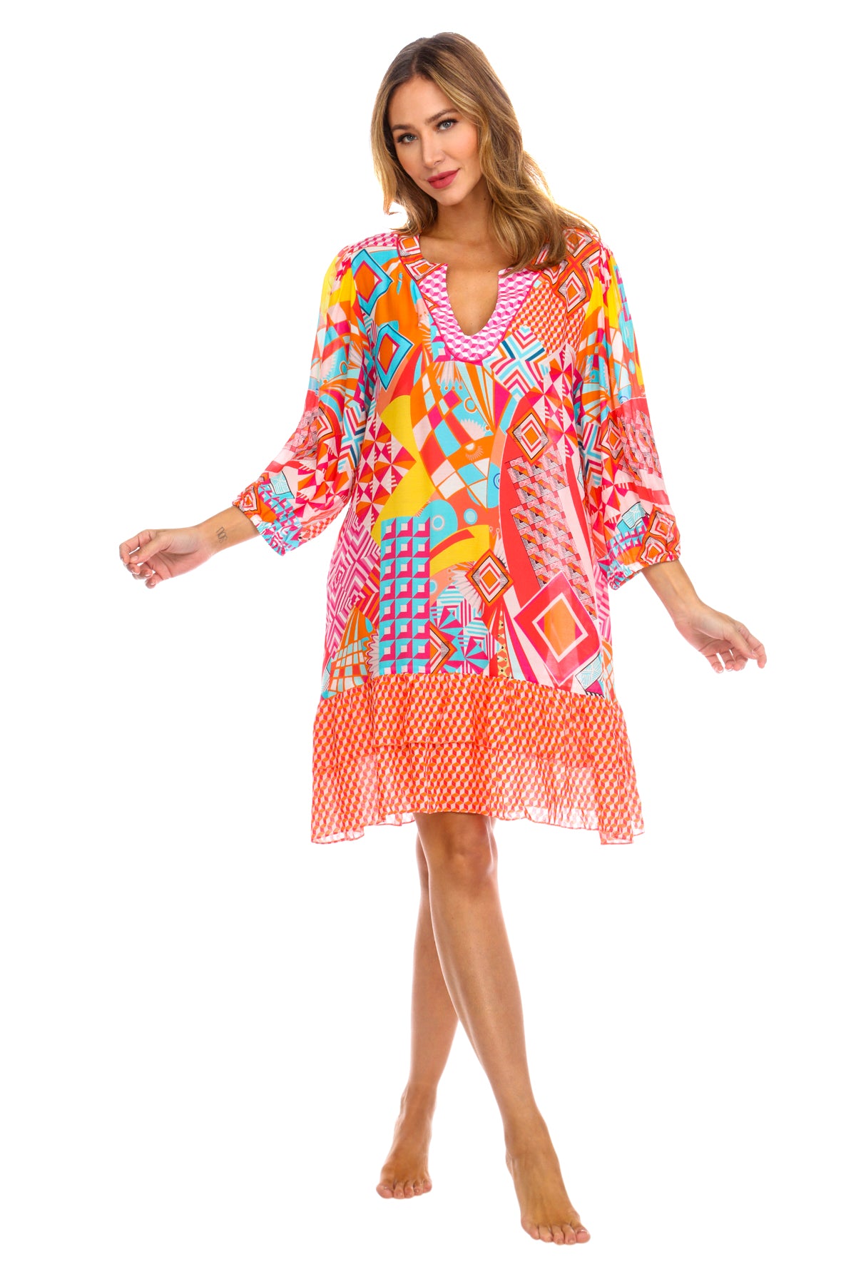 Vintage Printed Summer Dress