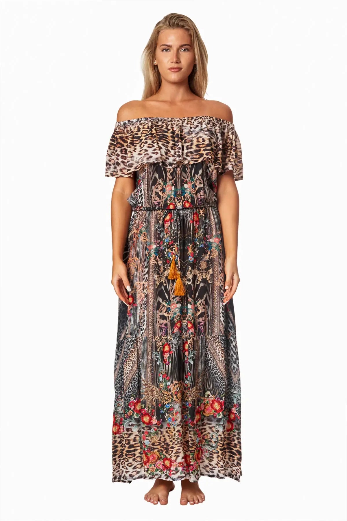 Long Off the Shoulder Dress La Moda Clothings