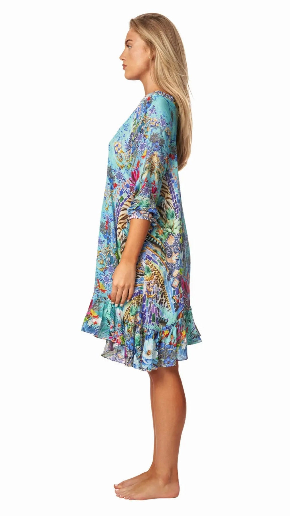 Poppy Garden Women Bohemian Vintage Printed Ethnic Style Summer Dress - La Moda Clothing