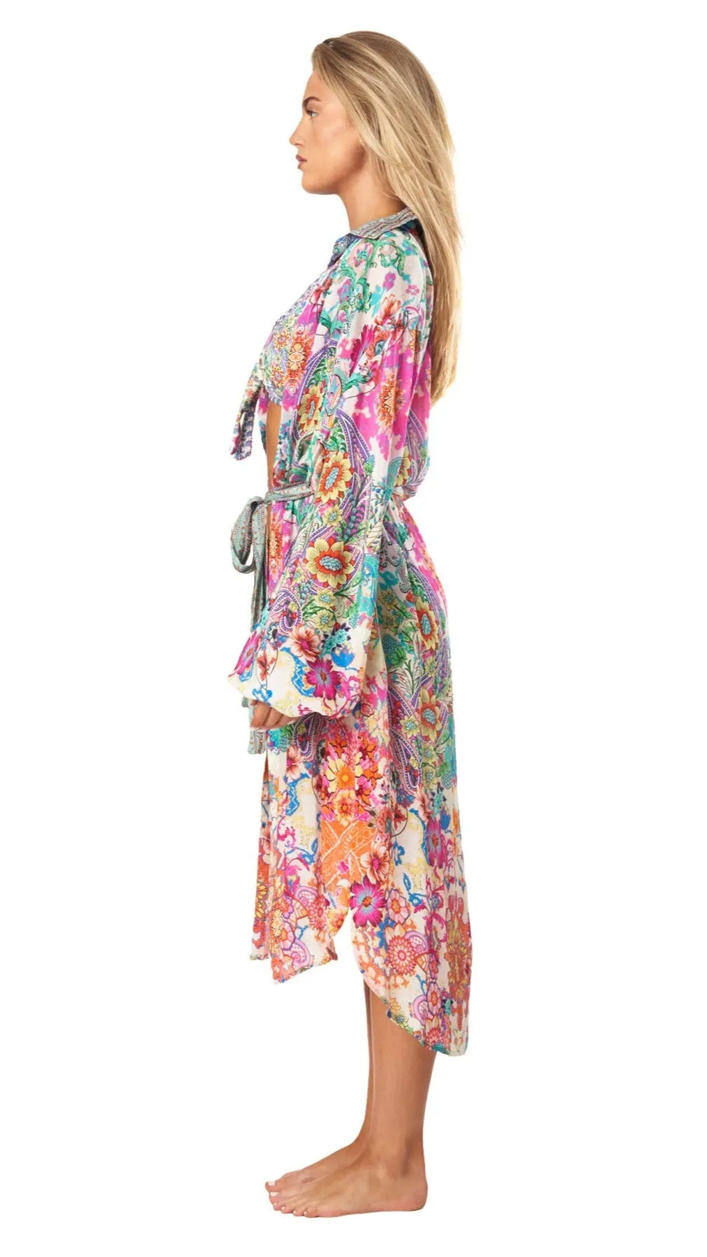 Eden Garden Easy Shirtdress Cover-Up - La Moda Clothing