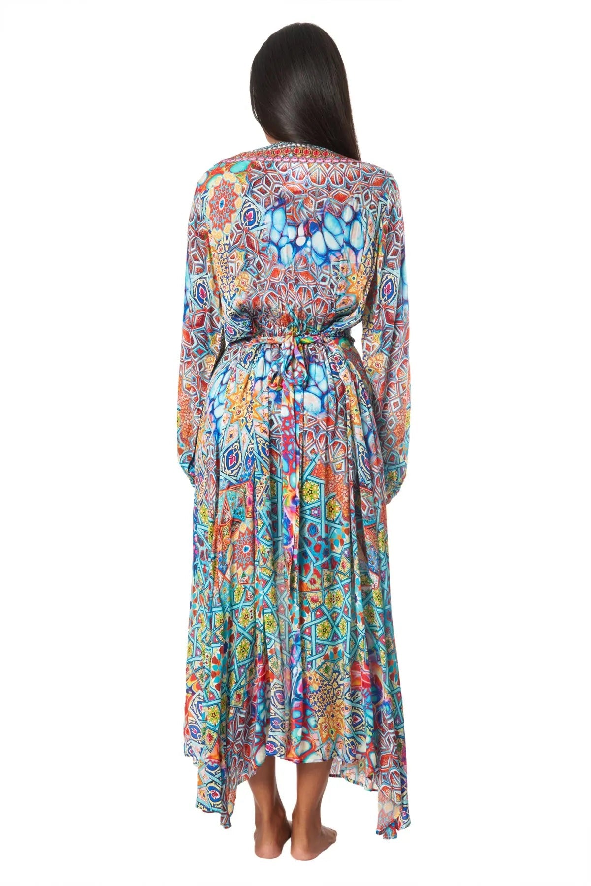 River Bed Women's Maxi Wrap Dresses - La Moda Clothing