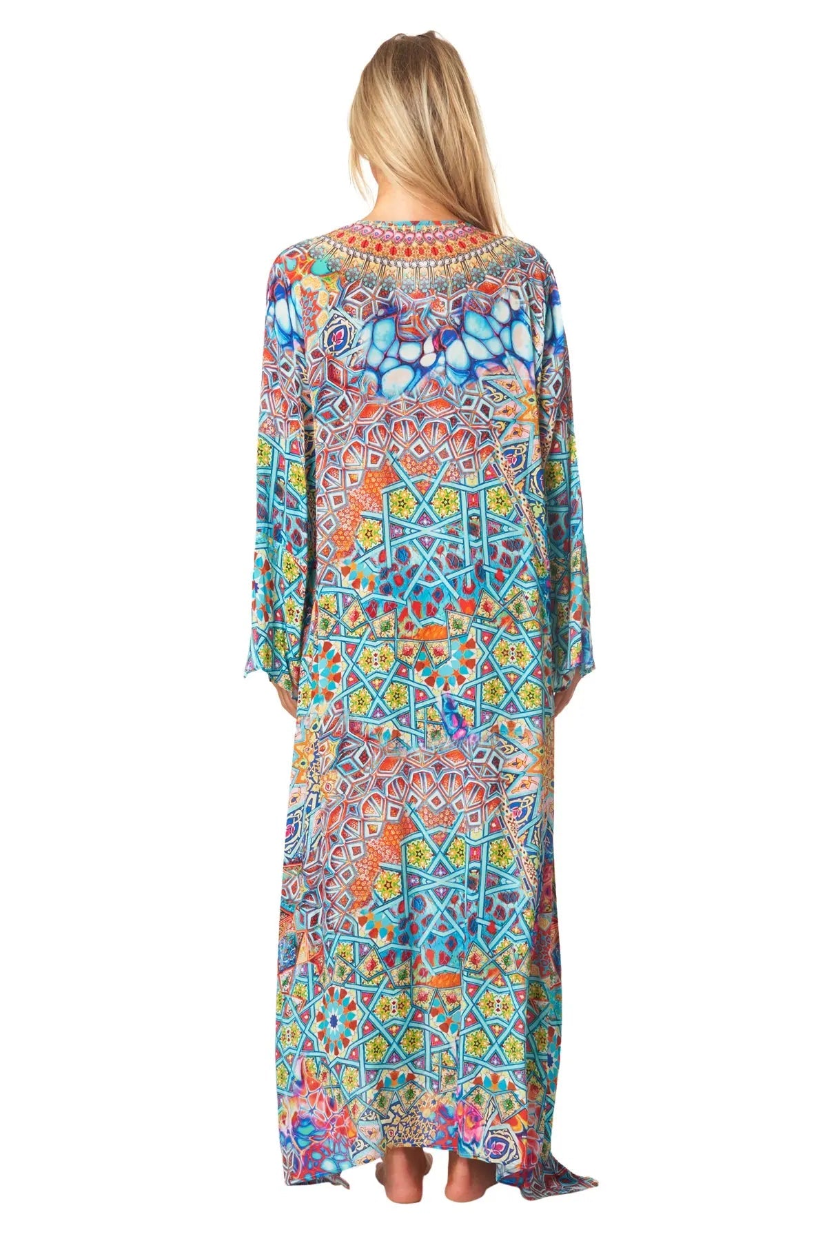 River Bed Long Caftan Dress - La Moda Clothing