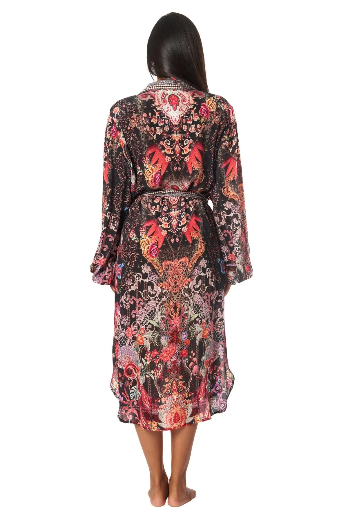 Forest Festival Easy Shirtdress Cover-Up - La Moda Clothing