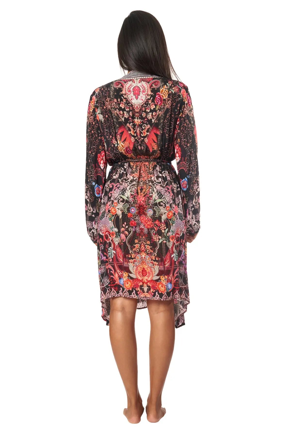 Forest Festival Women's Midi Wrap Dresses - La Moda Clothing