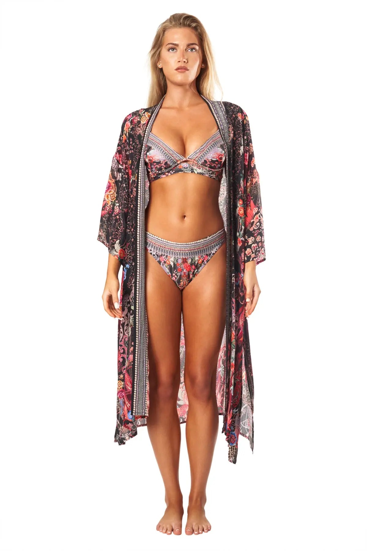 True Color Kimono Cover Up Lamodaclothing