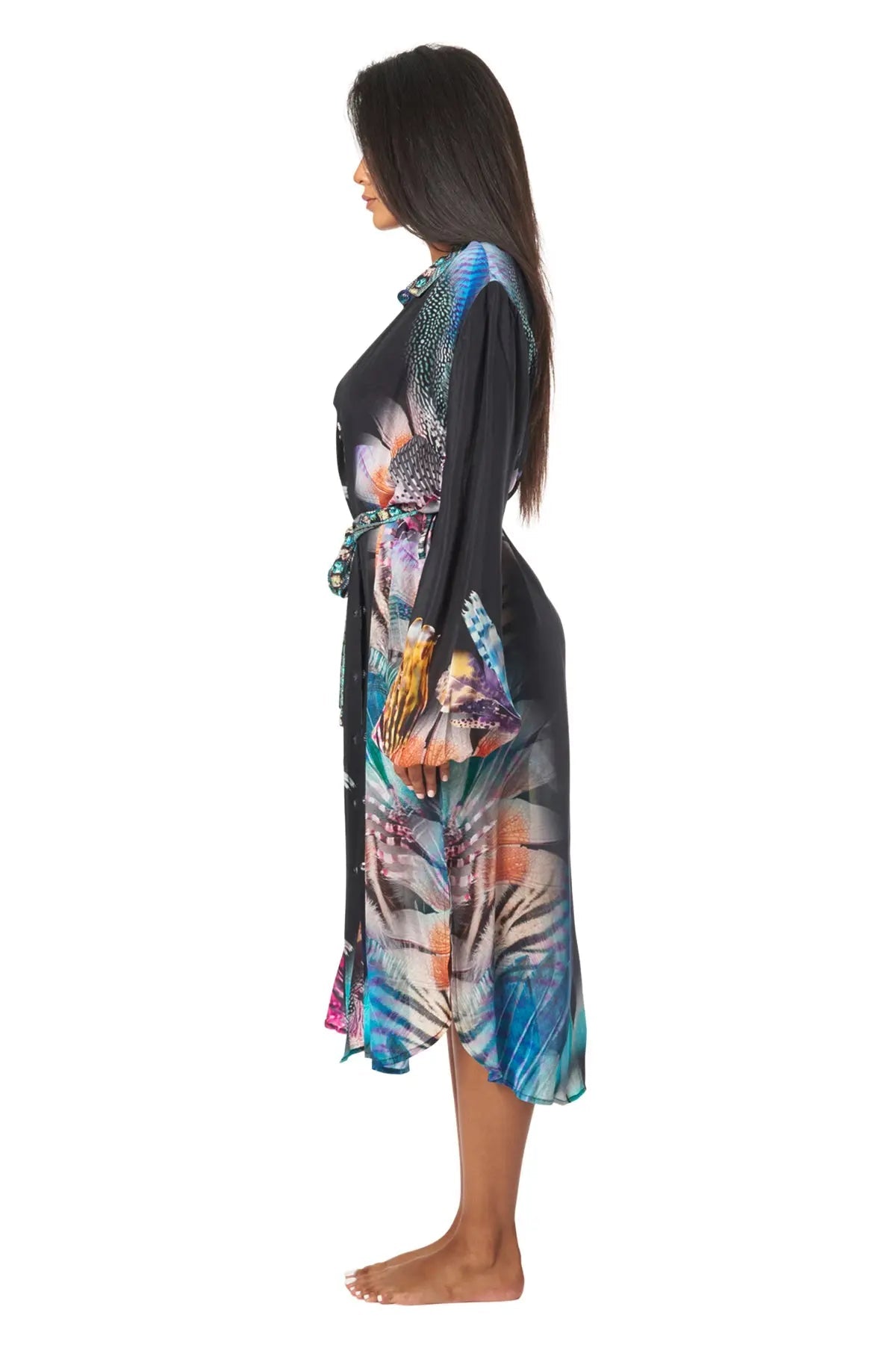 Easy Shirtdress Cover-Up - La Moda Clothing