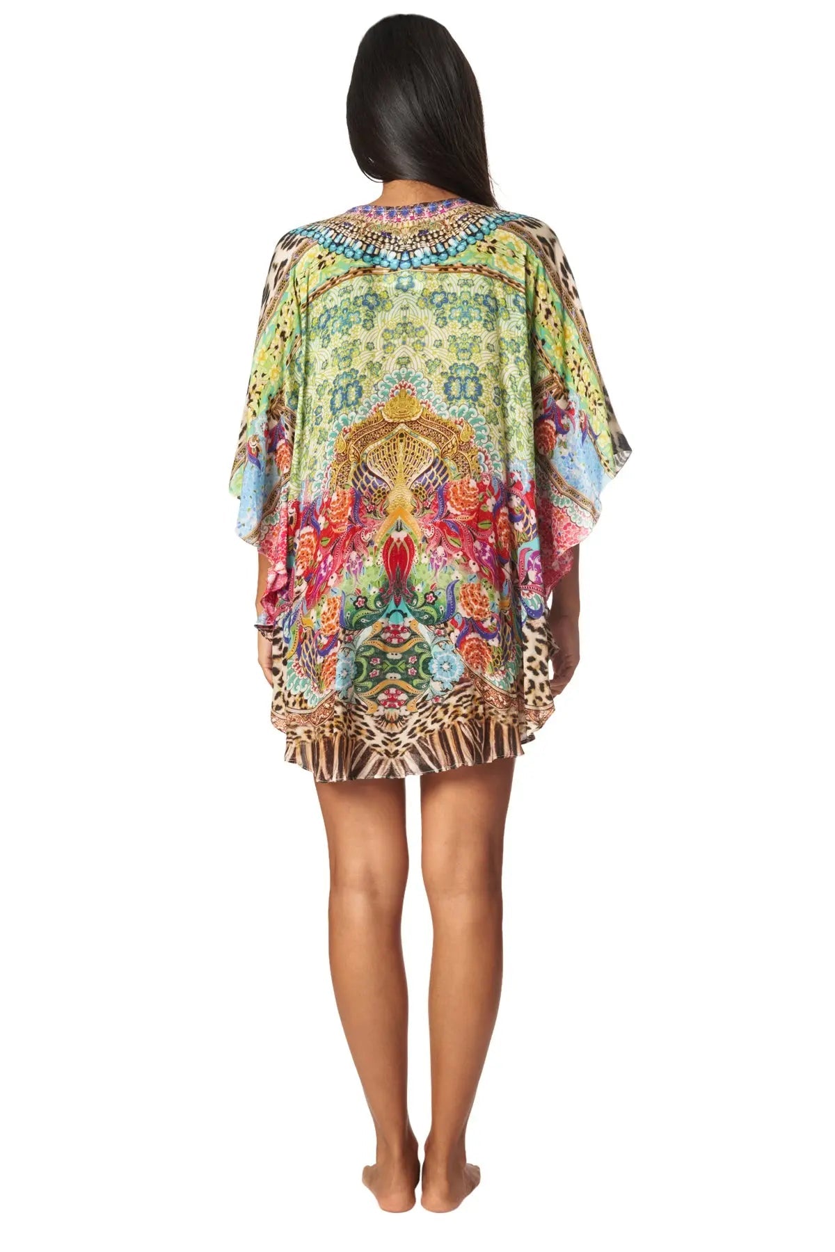 Caftan Kaftan Dress Cover up in Viscose Silk - La Moda Clothing