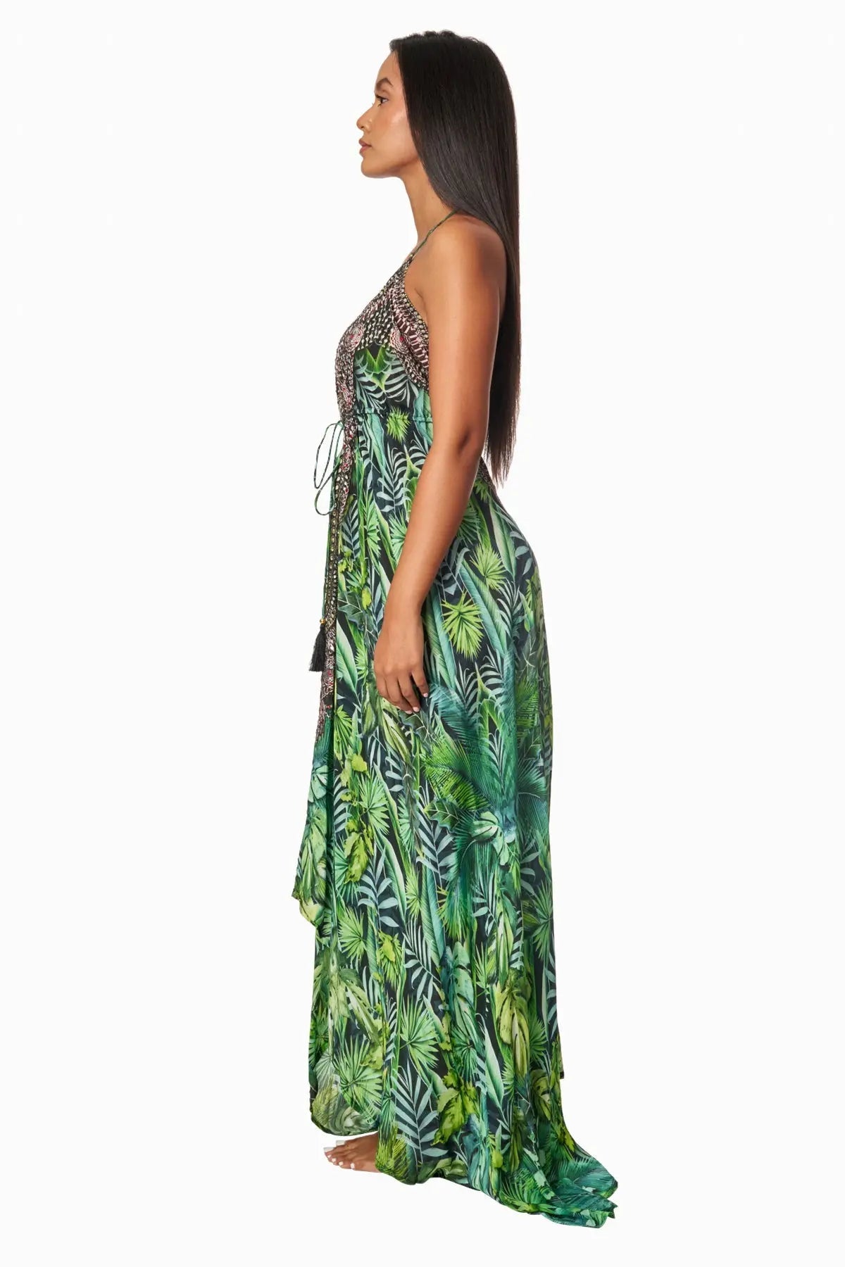 Wild Country Printed Convertible 3 Way Maxi Dress Wholesale - La Moda Clothing