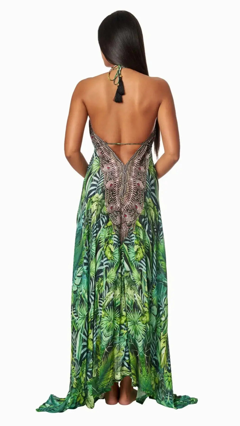 Wild Country Printed Convertible 3 Way Maxi Dress Wholesale - La Moda Clothing