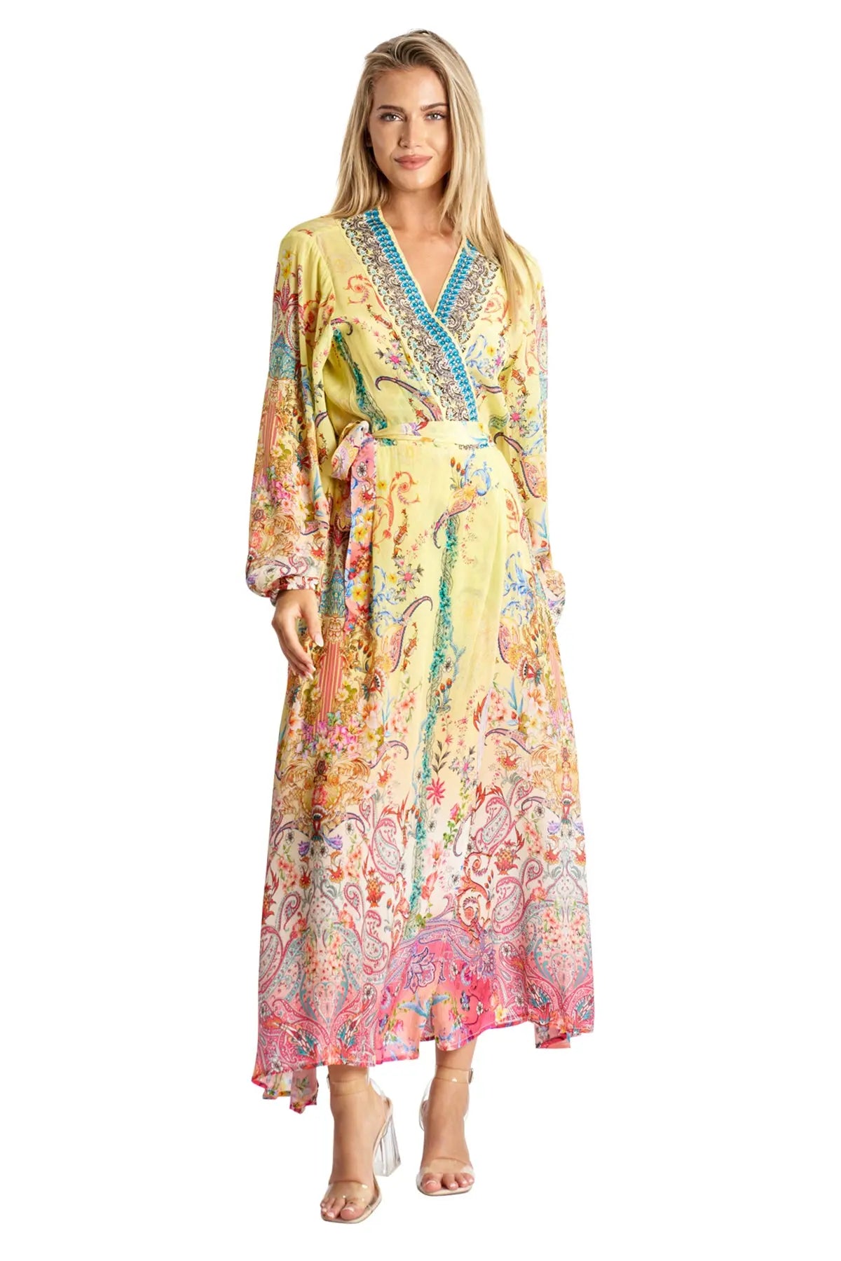 Maxi Wrap Dress La Moda Clothing