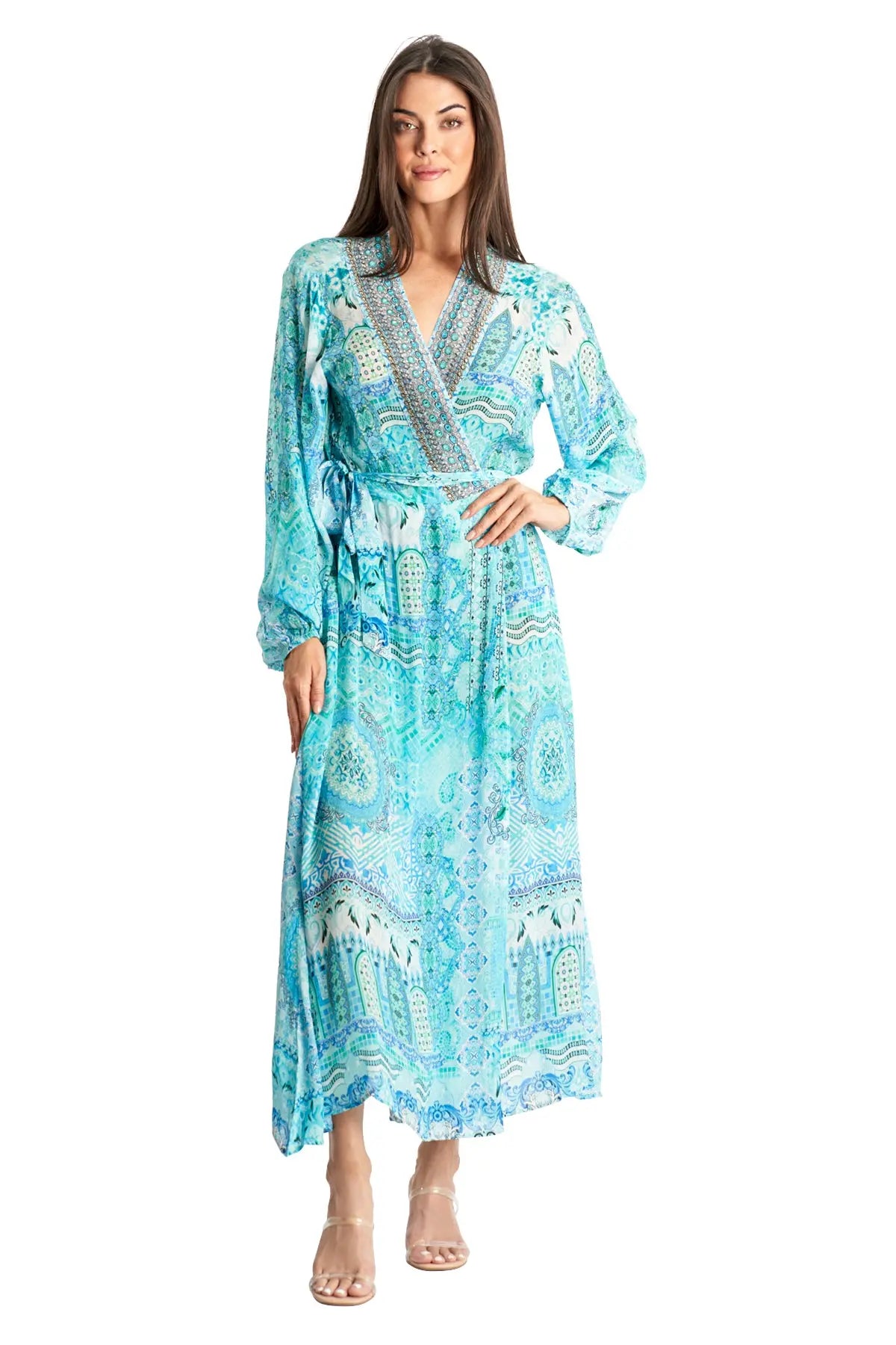 Maxi Wrap Dresses | Luxury Resort Dresses La Moda Clothing