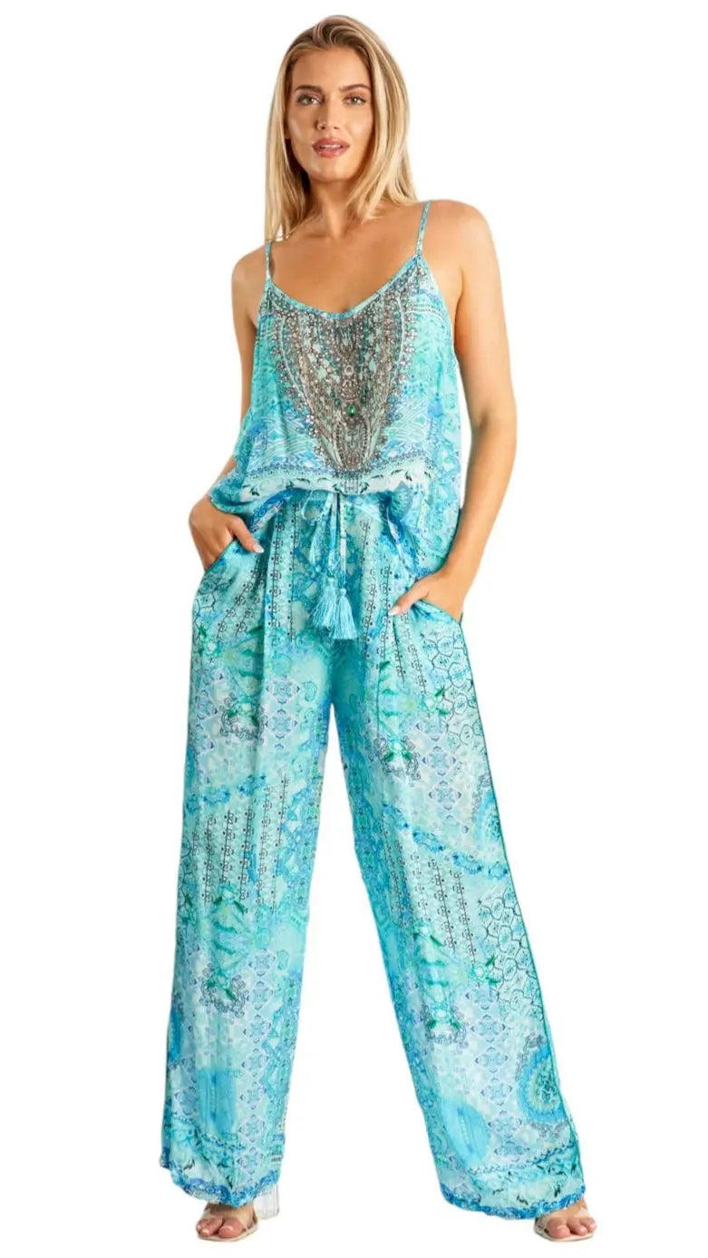 Summer Fashion Resort Lifestyle Pant Set La Moda Clothing