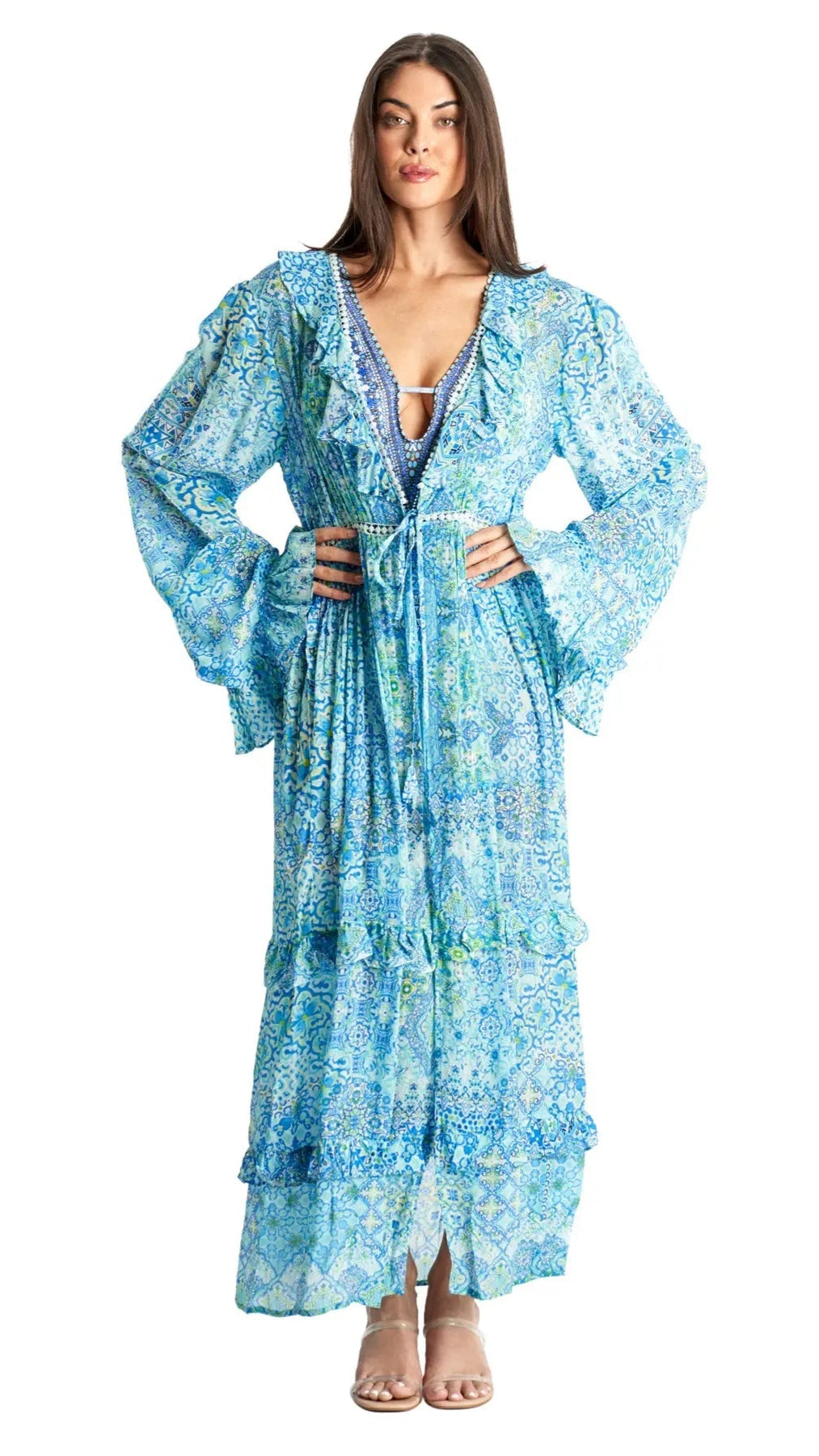 Kimono Cover Up Cape - La Moda Clothing