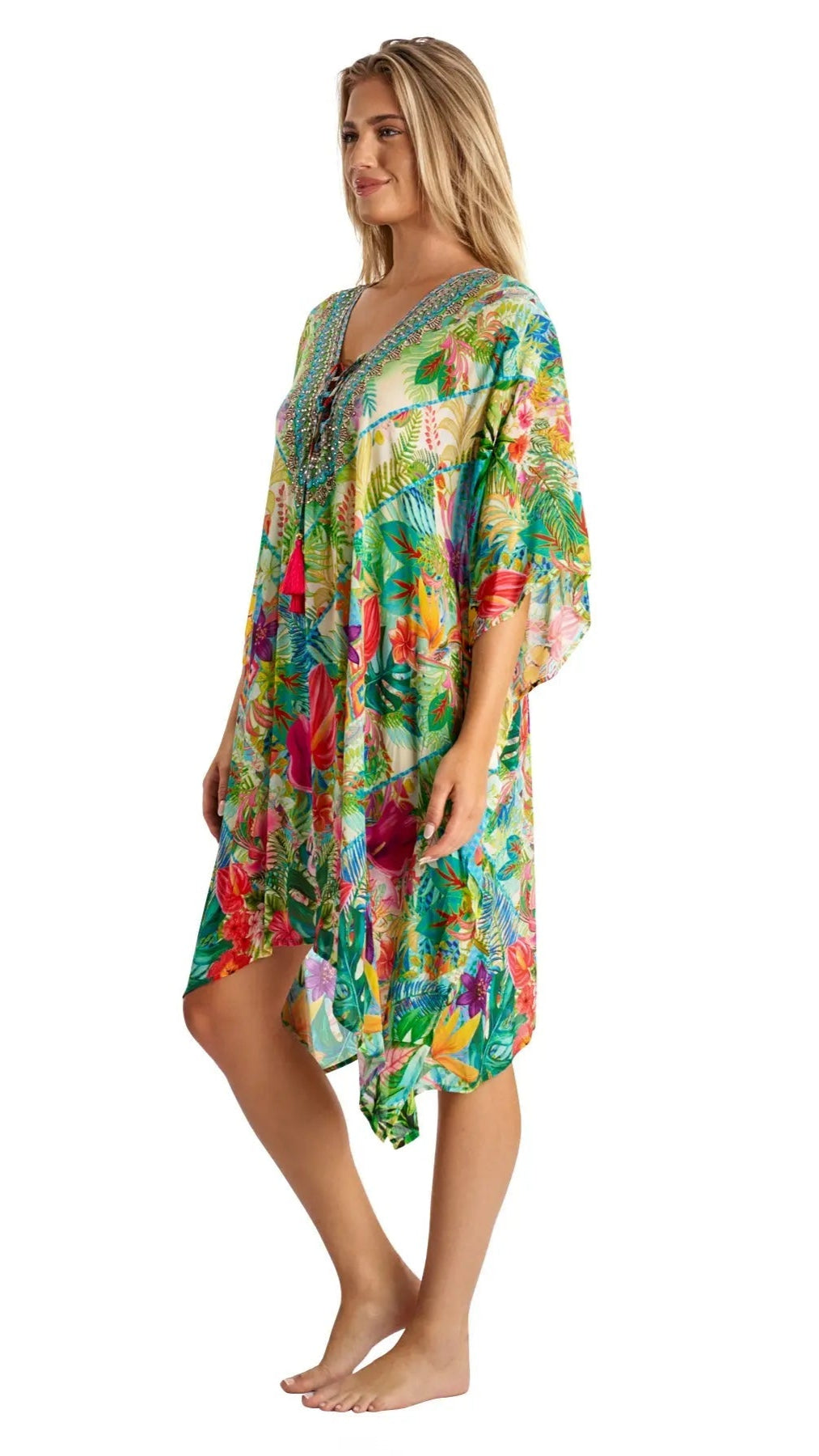 Luxury Silk Kaftans - La Moda Clothing