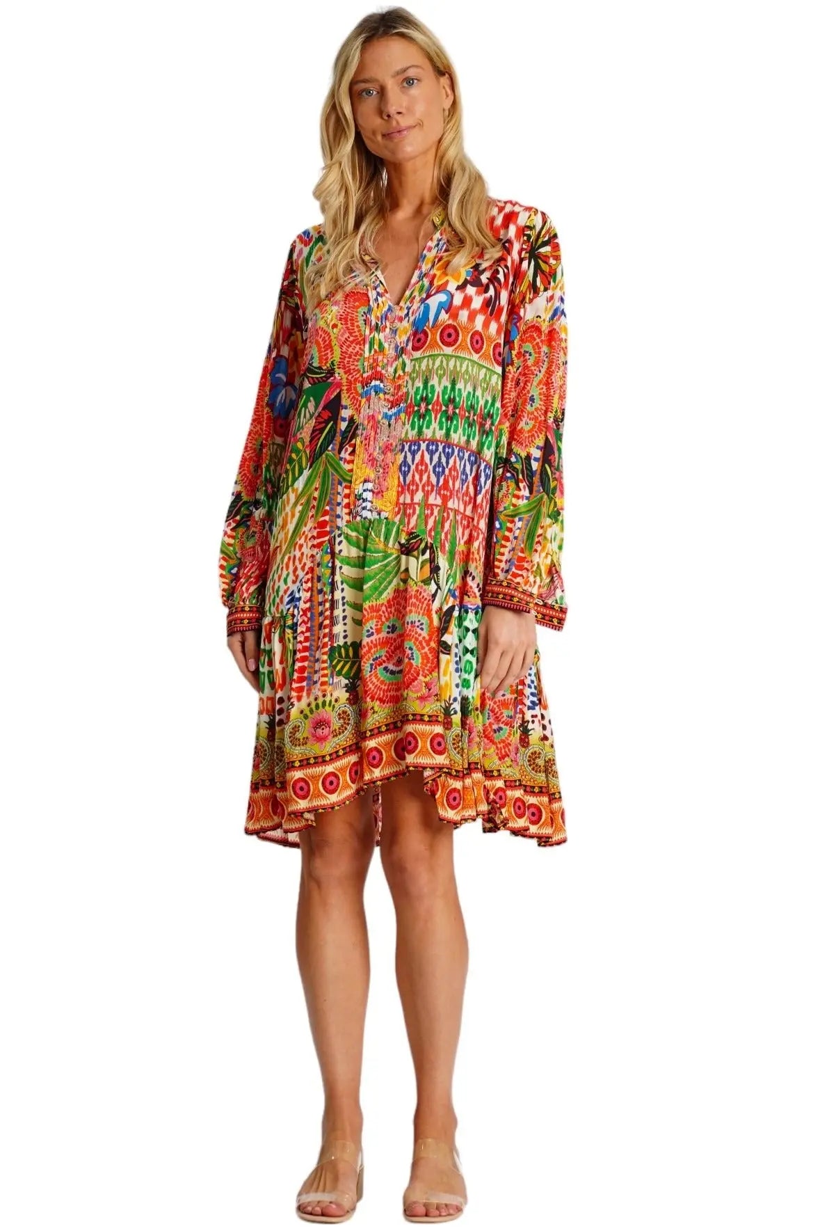 Natalie Tropcal Shirtdress La Moda Clothing