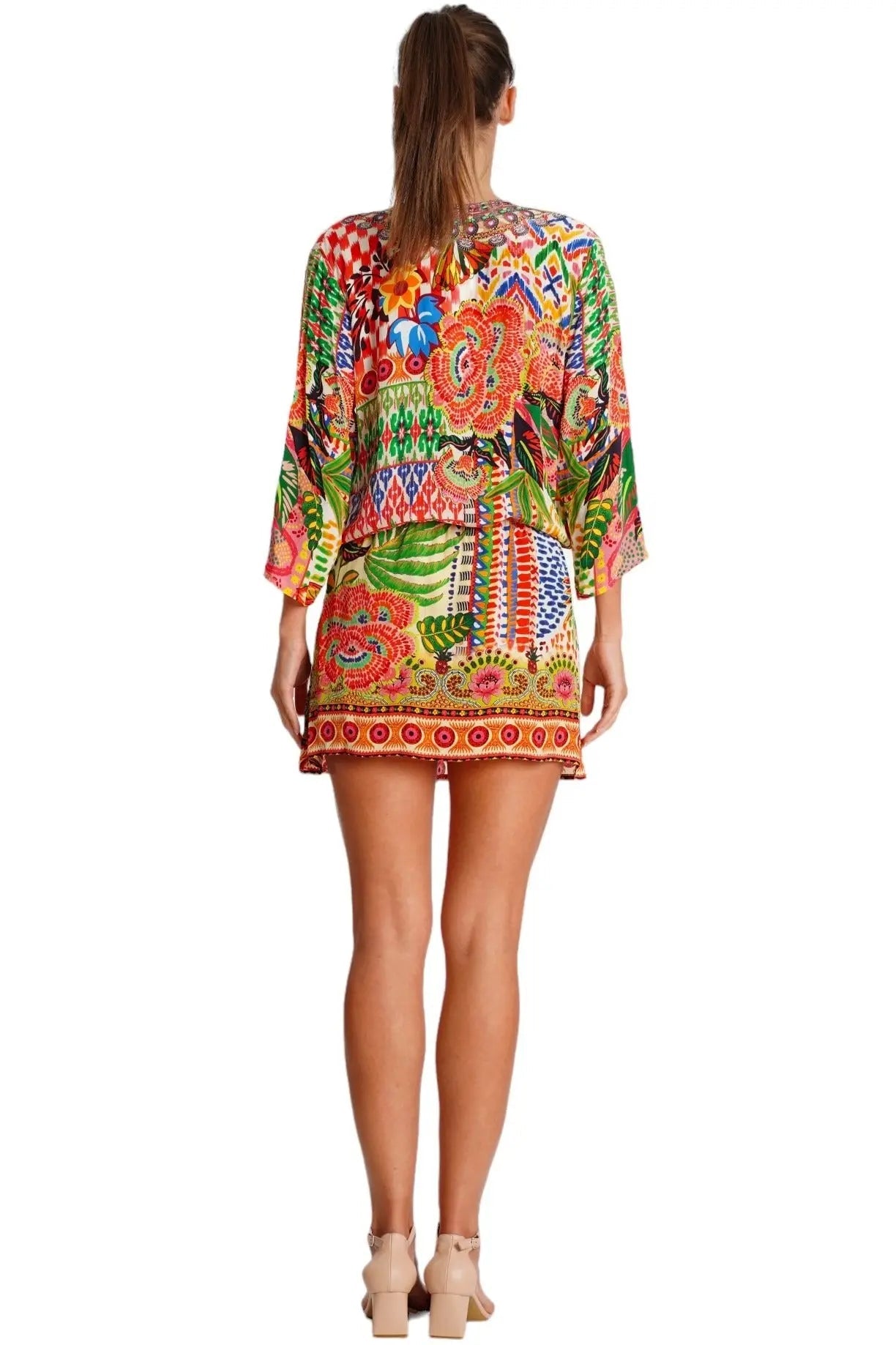 Front Drawstring Tunic Dress La Moda Clothing