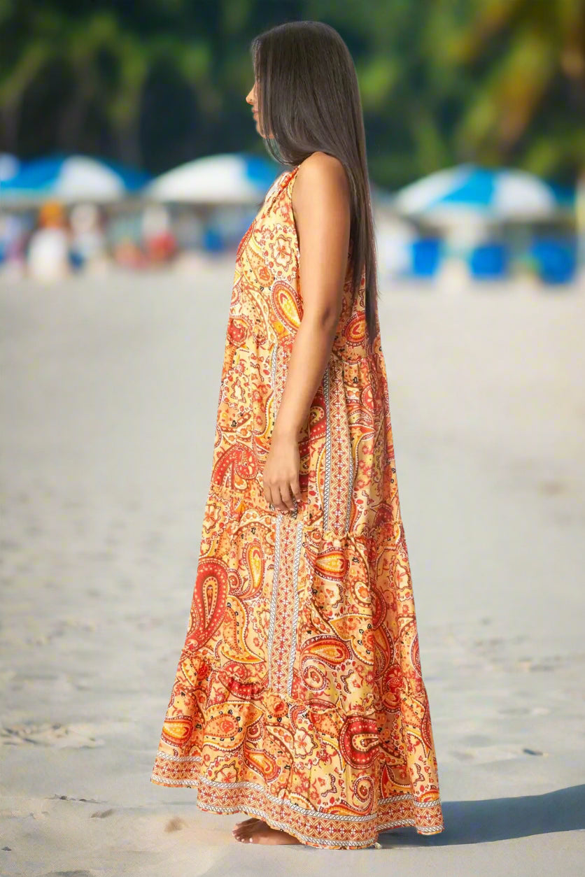 Boho Positano Maxi Dresses - La Moda Clothing