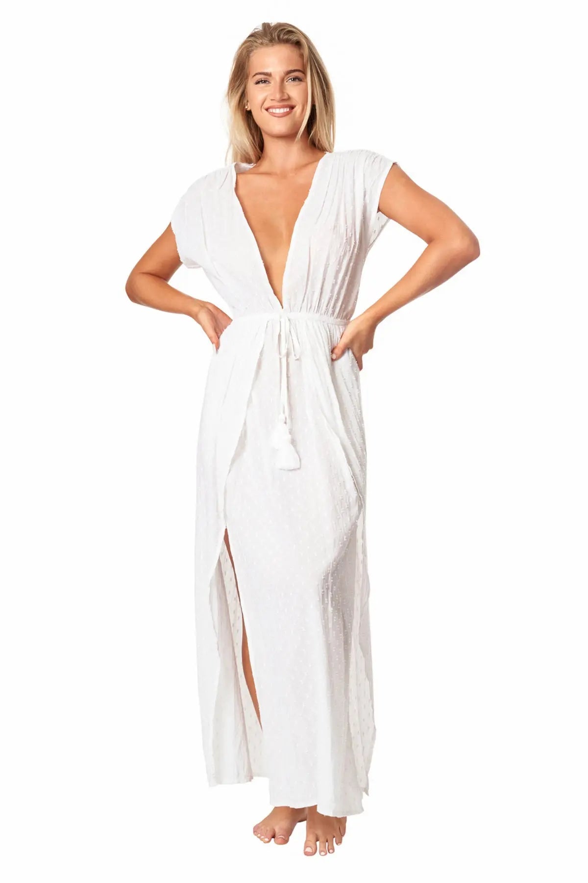 Melonie 2 Slit Maxi Dress - La Moda Clothing