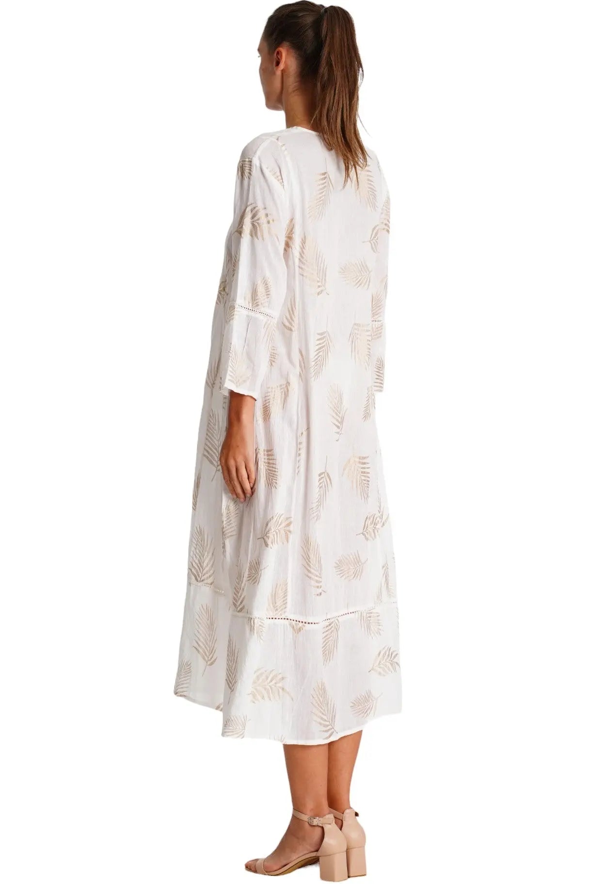 White Caftan Dress La Moda Clothing