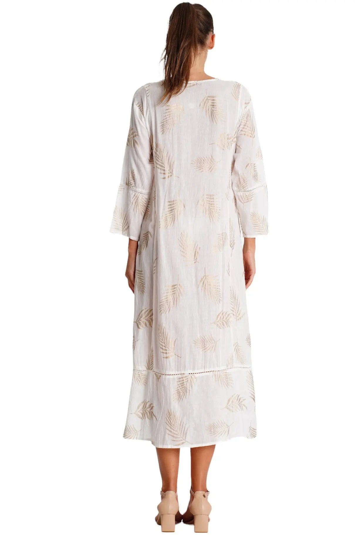 White Caftan Dress La Moda Clothing