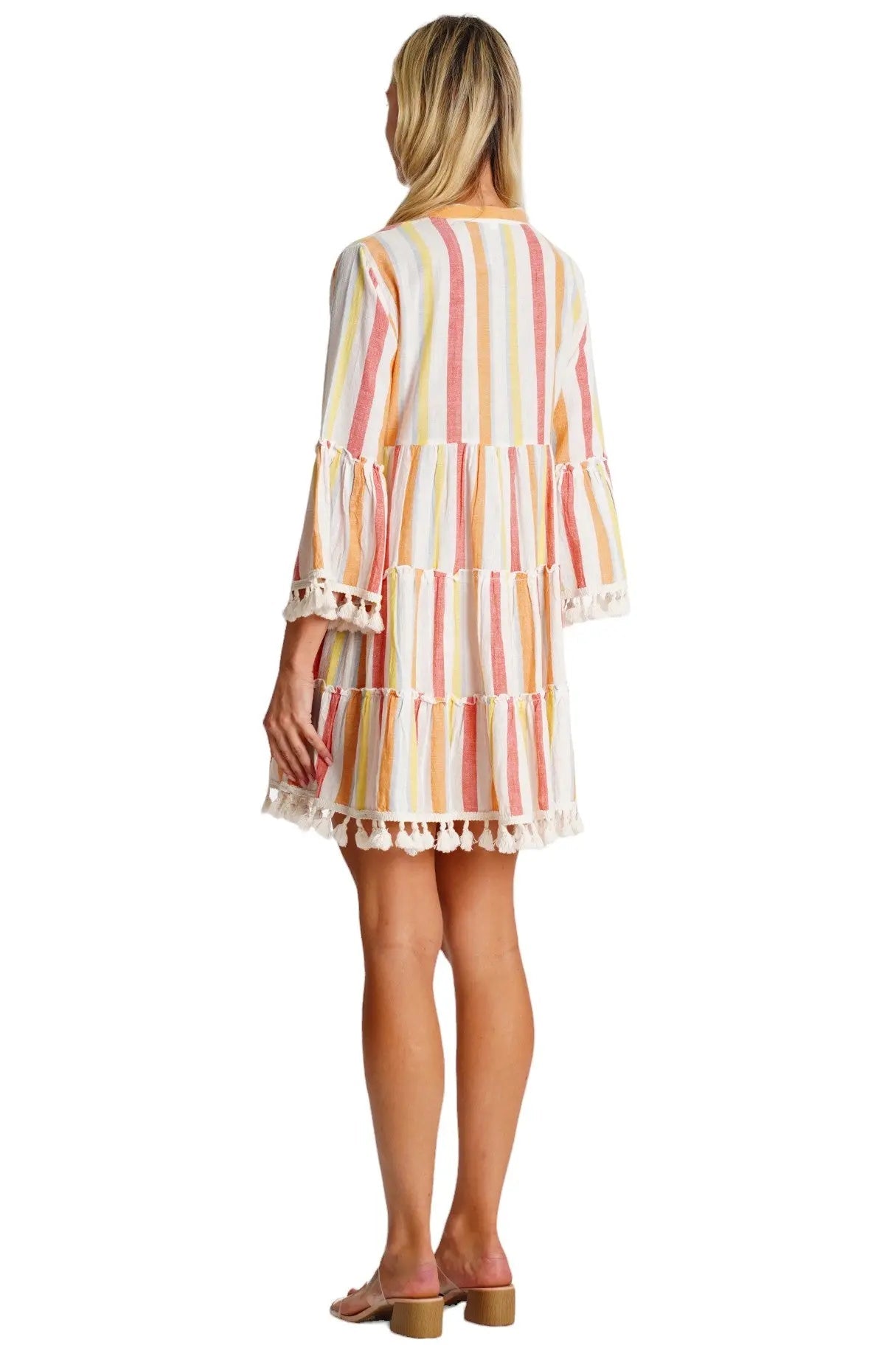 3/4 Sleeve Mini Dress La Moda Clothing