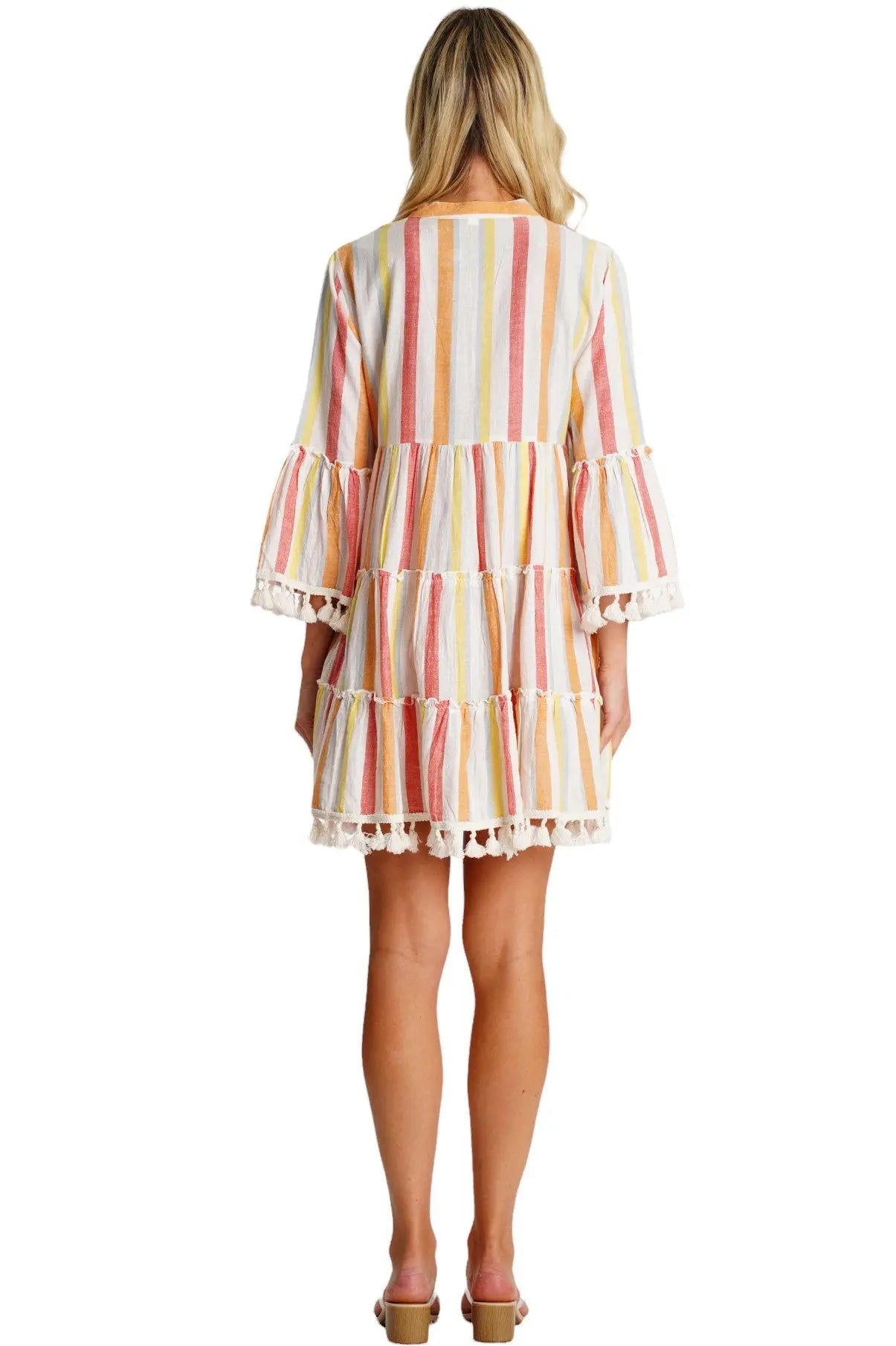 3/4 Sleeve Mini Dress La Moda Clothing