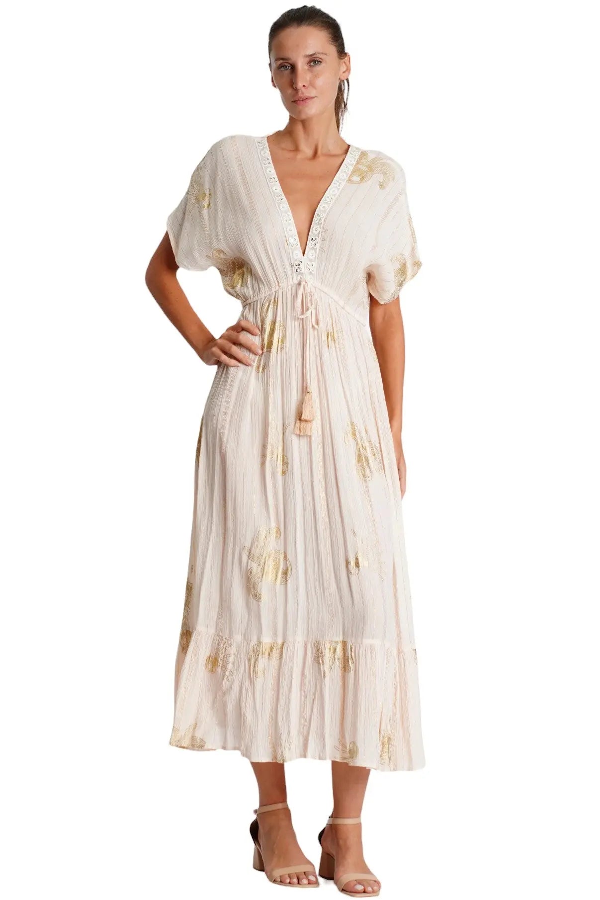Long White Maxi Dress La Moda Clothing