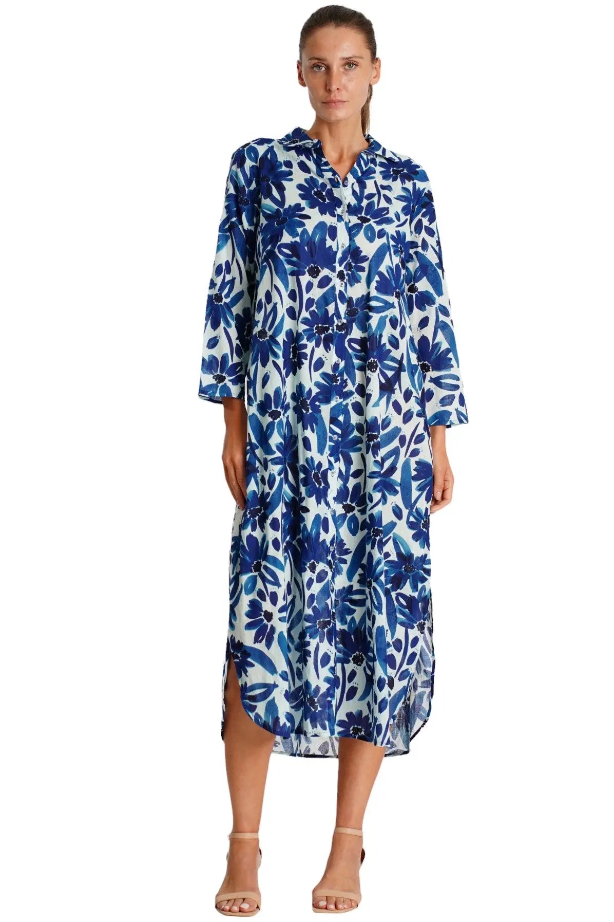 Shirt Dress with Pockets La Moda Clothing