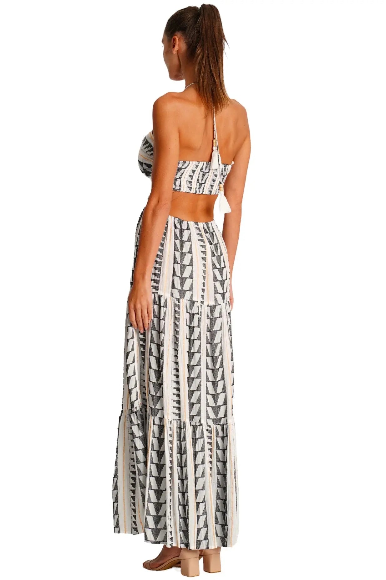 Cut Out Maxi Dress La Moda Clothing