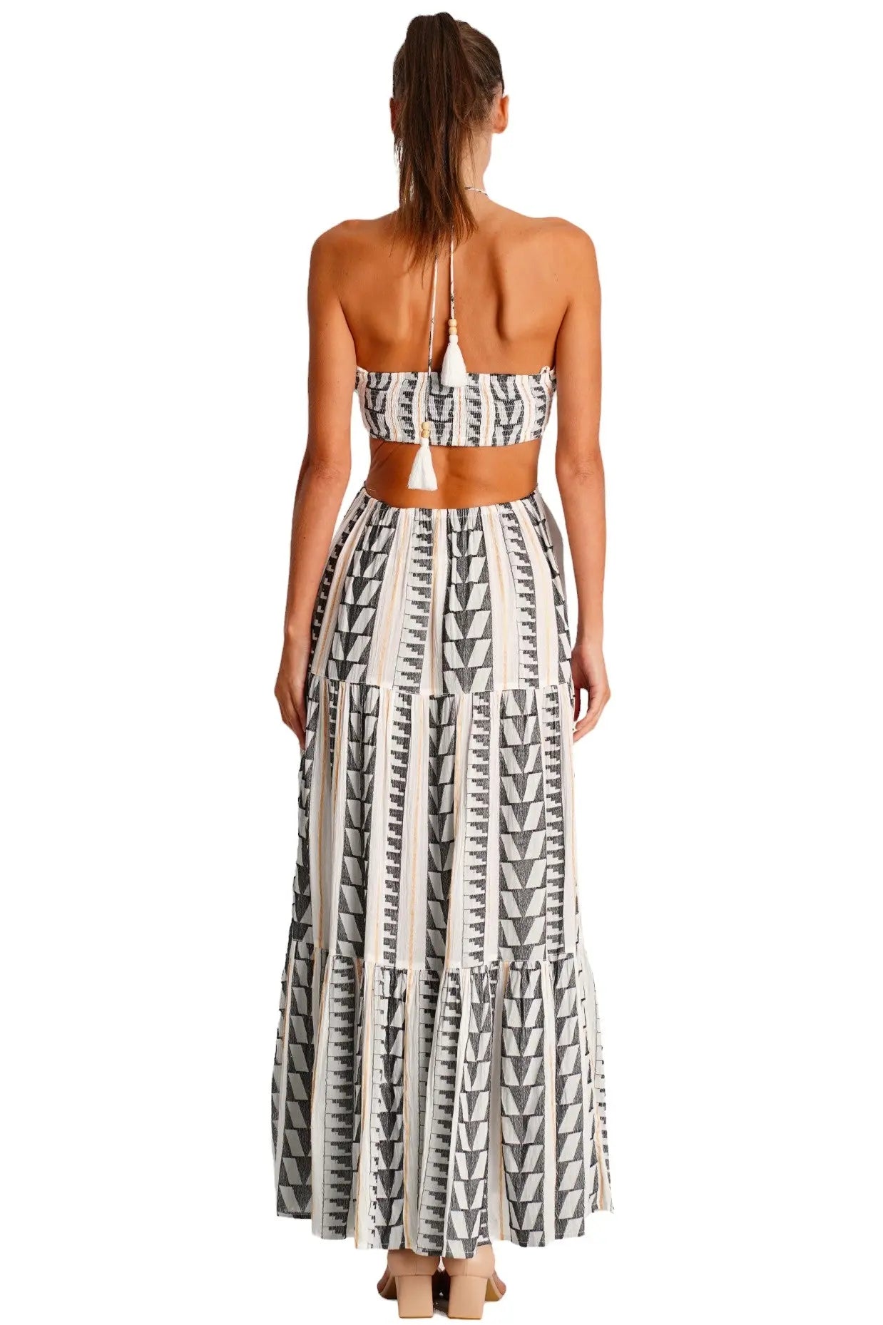 Cut Out Maxi Dress La Moda Clothing