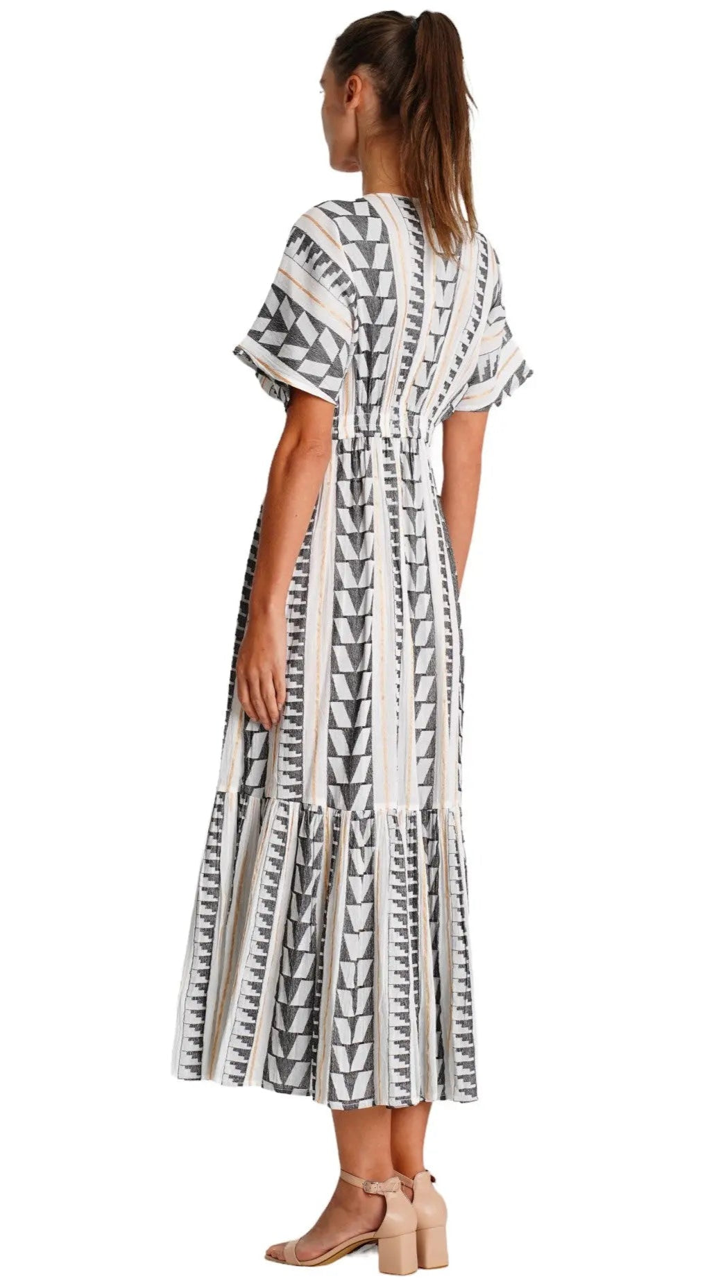 Striped Summer Dress La Moda Clothing