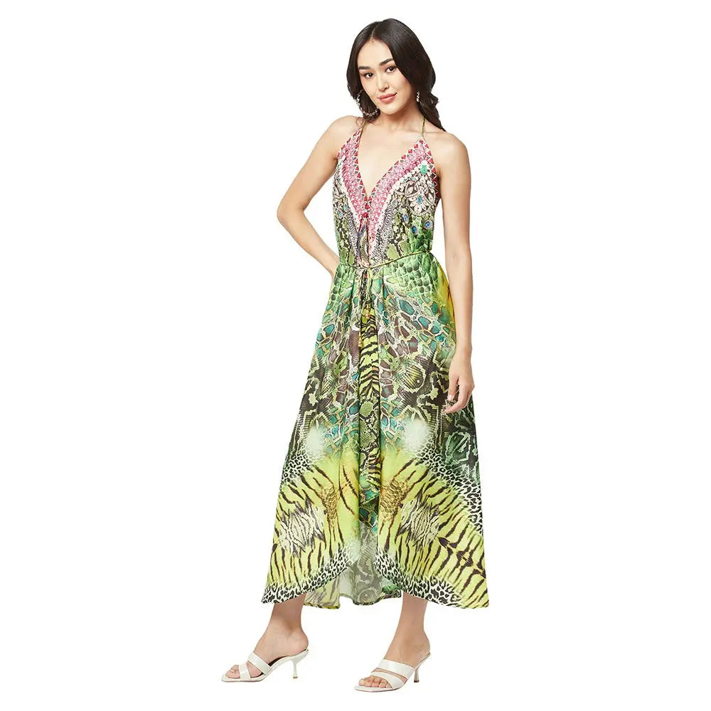 Beach and Resort High-Low Halter Dresses - La Moda Clothing