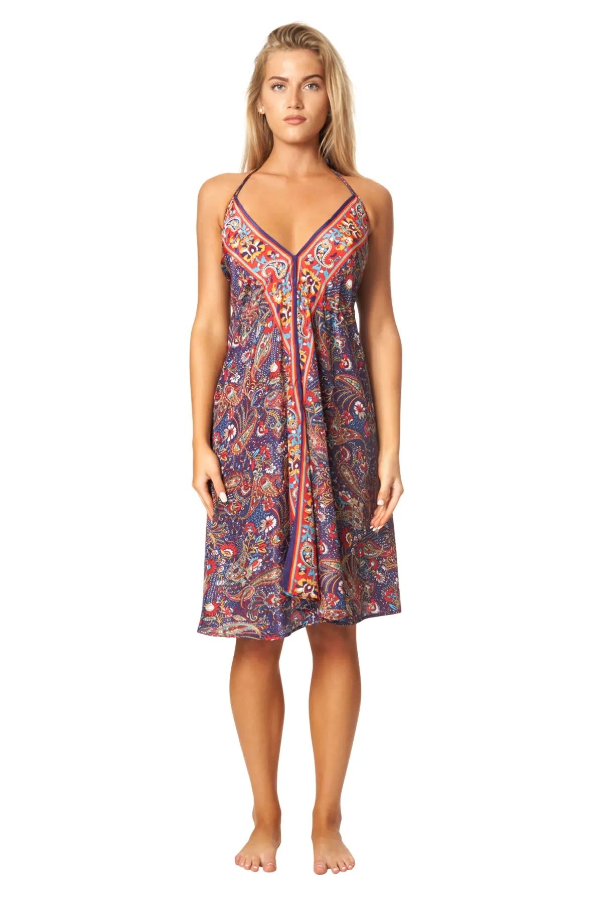 Cute Positano Mini Boho Dresses - La Moda Clothing