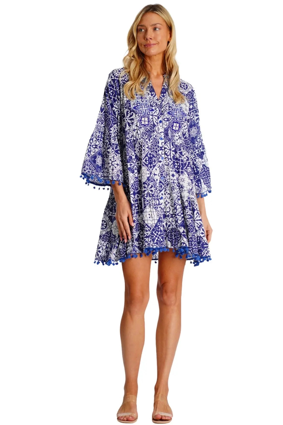 Summer Mini Shirt Dress La Moda Clothing