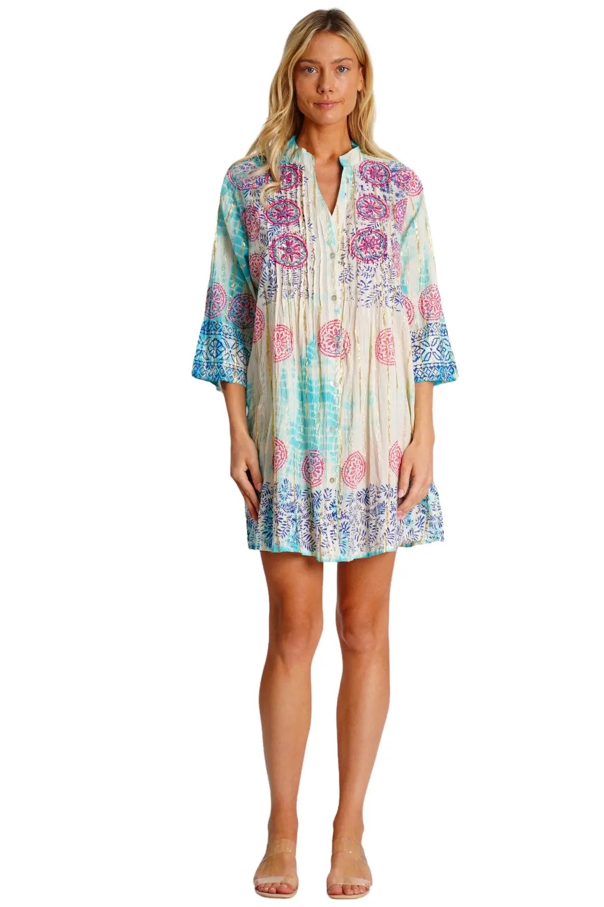 Women's Mixi Short Shirt Dress La Moda Clothing